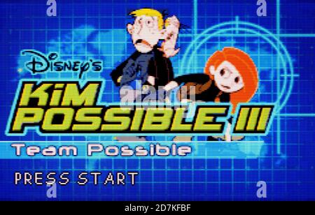 Kim Possible III - Nintendo Game Boy Advance Videogame - Editorial use only Stock Photo