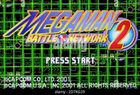 Megaman Battle Network 2 - Nintendo Game Boy Advance Videogame - Editorial use only Stock Photo