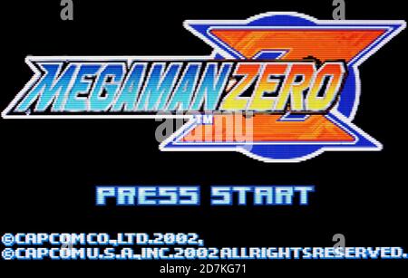 Megaman Zero - Nintendo Game Boy Advance Videogame - Editorial use only Stock Photo