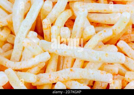 Potato chips close-up Stock Photo