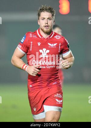 Stadio Comunale di Monigo, Treviso, Italy, 23 Oct 2020, Tyler Morgan (Scarlets) during Benetton Treviso vs Scarlets Rugby, Rugby Guinness Pro 14 match - Credit: LM/Ettore Griffoni/Alamy Live News Stock Photo