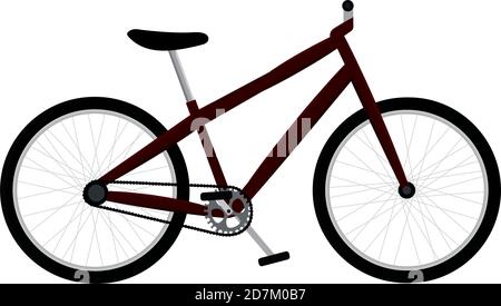 Isolated bike exercise ride mountain activity - Vector Stock Vector