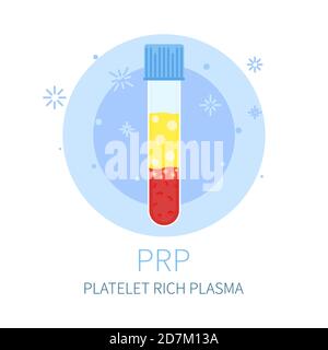 PRP (platelet rich plasma) treatment, conceptual illustration. Stock Photo