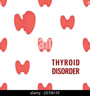 Thyroid gland disorder, conceptual illustration. Stock Photo