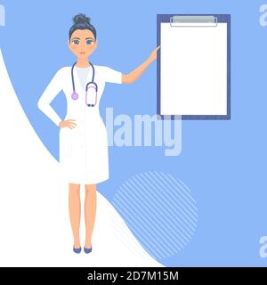 Medical consultation, illustration. Stock Photo