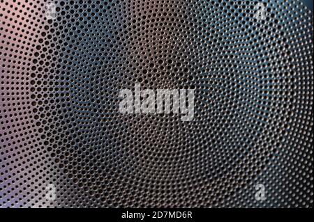 Close up abstract Metal grid Circle for background. Stock Photo