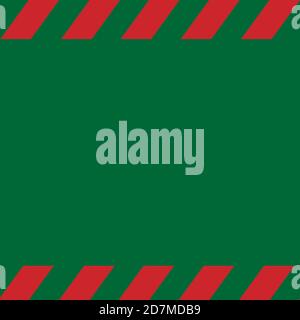 Red and green striped vector Christmas wrapping paper background for holiday themes. Stock Vector