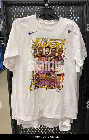 Nike Los Angeles Lakers 2020 NBA finals champions shirt - Shirts Bubble