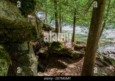 Whitewater Preserve Minden Hills Algonquin Highlands Ontario Canada in summer Stock Photo