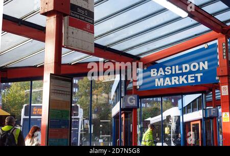 Basildon Bus Station Stock Photo - Alamy