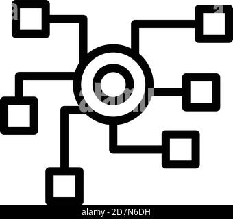 Adaptation scheme icon. Outline adaptation scheme vector icon for web design isolated on white background Stock Vector