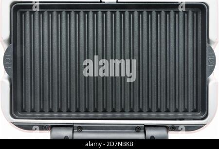 Modern panini maker isolated on the white background. Stock Photo