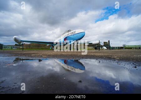 Lockheed T33A Shooting Star,51-9036, Newark Air Museum, Stock Photo