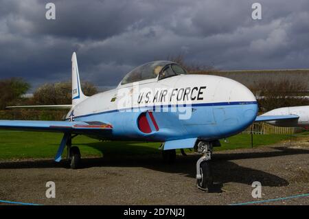 Lockheed T33A Shooting Star,51-9036, Newark Air Museum, Stock Photo