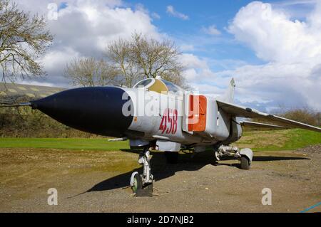 Mikoyan Gurevich MiG 23ML, Flogger,024003607, Newark Air Museum, Stock Photo