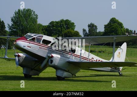 de Havilland D.H 89A, Dragon Rapide, G-AGSH, at old Warden, Bedfordshire, England, Stock Photo