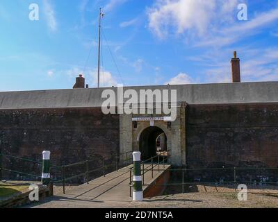 Languard Fort on the coast at Felixstowe, Suffolk, UK Stock Photo