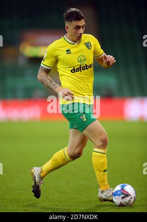 Norwich City's Jordan Hugill during the Sky Bet Championship match at Carrow Road, Norwich. Stock Photo