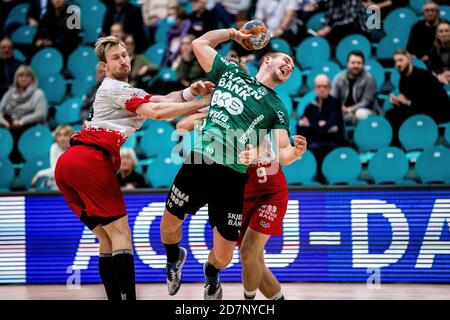 Kolding, Denmark. 23rd, October 2020. Jesper Konradsson (10) of Skjern Handball seen in the Danish Men’s Handball League match between KIF Kolding and Skjern Handball at Sydbank Arena in Kolding. (Photo credit: Gonzales Photo - Lasse Lagoni). Stock Photo