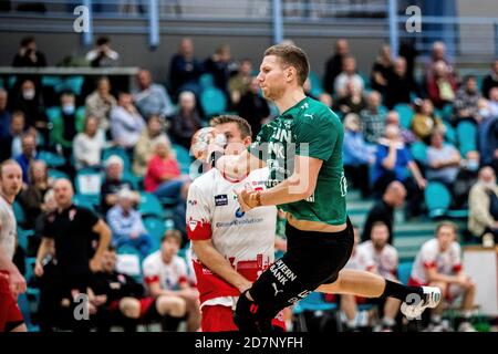 Kolding, Denmark. 23rd, October 2020. Jonas Tidemand (6) of Skjern Handball seen in the Danish Men’s Handball League match between KIF Kolding and Skjern Handball at Sydbank Arena in Kolding. (Photo credit: Gonzales Photo - Lasse Lagoni). Stock Photo