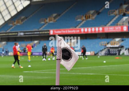 London, UK. 24th Oct, 2020. Mahlon Romeo of Millwall FC during the Sky Bet  Championship match played behind closed doors due to government Covid-19  guidelines between Millwall and Barnsley at The Den