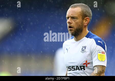 Birkenhead, UK. 24th Oct, 2020. Jay Spearing of Tranmere Rovers looks on. EFL Skybet Football league two match, Tranmere Rovers v Southend Utd at Prenton Park, Birkenhead, Wirral on Saturday 24th October 2020. this image may only be used for Editorial purposes. Editorial use only, license required for commercial use. No use in betting, games or a single club/league/player publications.pic by Chris Stading/Andrew Orchard sports photography/Alamy Live News Credit: Andrew Orchard sports photography/Alamy Live News Stock Photo