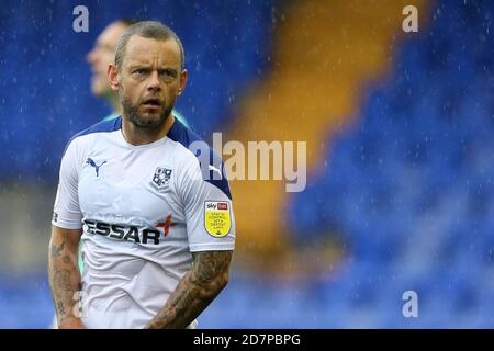 Birkenhead, UK. 24th Oct, 2020. Jay Spearing of Tranmere Rovers looks on. EFL Skybet Football league two match, Tranmere Rovers v Southend Utd at Prenton Park, Birkenhead, Wirral on Saturday 24th October 2020. this image may only be used for Editorial purposes. Editorial use only, license required for commercial use. No use in betting, games or a single club/league/player publications.pic by Chris Stading/Andrew Orchard sports photography/Alamy Live News Credit: Andrew Orchard sports photography/Alamy Live News Stock Photo