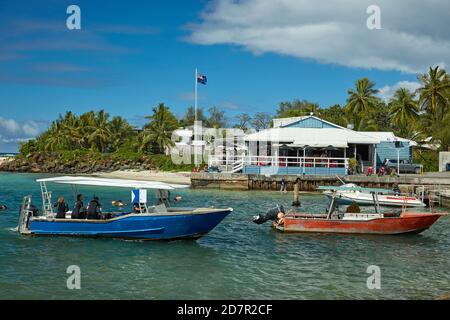 Boats, Avatui Harbour, Avarua, Rarotonga, Cook Islands, South Pacific ...