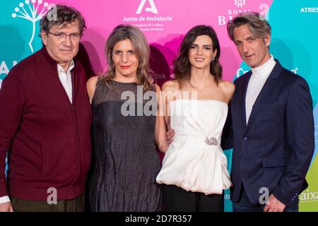 Clara Lago and Ernesto Alterio attends to Malaga film festival presentation at Circulo Bellas Artes in Madrid, Spain.March 03, 2020. (Oscar Gil / Alfa Stock Photo