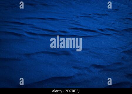 Winter background, blue snow, Christmas theme, snow texture with copy space Stock Photo