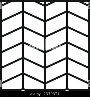Paving road icon. Outline paving road vector icon for web design isolated on white background Stock Vector
