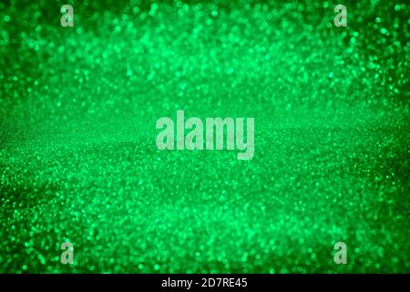 Winter christmas background, green snow texture with copy space Stock Photo