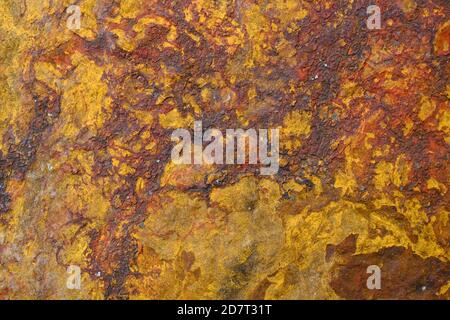 Backgraund of natural stone rust color texture a copy space. Stock Photo