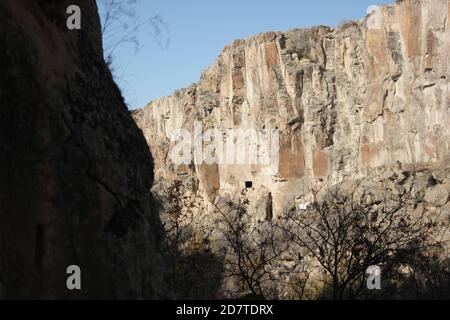 Canyon in Ihlara valley, Cappadocia, Turkey. Stock Photo