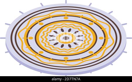 Cozy home carpet icon. Isometric of cozy home carpet vector icon for web design isolated on white background Stock Vector