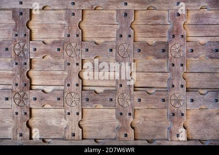 Texture of brown wood planks Stock Photo