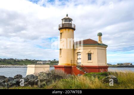 Coquille River Lighthouse, Oregon-USA Stock Photo