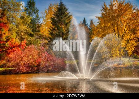 DE - BAVARIA: Kurpark at Bad Wörishofen in the Allgäu  (HDR-Photography) Stock Photo