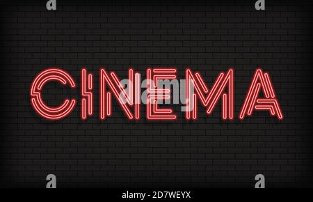 Cinema banner. Movie industry. Vector on isolated white background. EPS 10 Stock Vector
