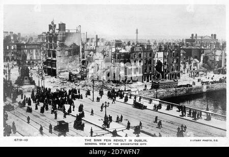 DUBLIN in 1916 after the Easter Rising Stock Photo