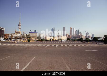 KUWAIT; - August 03; 2017: Kuwait city street urban Stock Photo