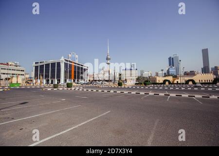 KUWAIT; - August 03; 2017: Kuwait city street urban Stock Photo