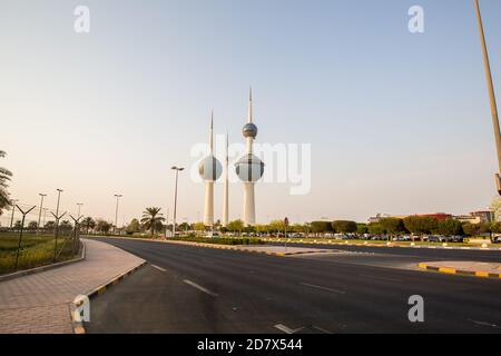 KUWAIT; - August 03; 2017: Kuwait Towers Stock Photo