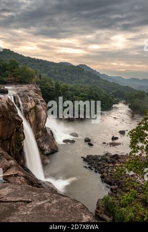 Athirappilly waterfalls in Kerala, India Stock Photo