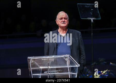 John Marwood Cleese speaks during the Unique Lives & Experiences at Roy Thomson Hall in Toronto. Stock Photo