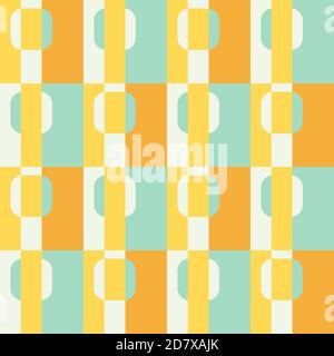 Clear shapes and colors will transform any surface and make it attractive. Seamless pattern for the web, advertising, textiles, printing products, and Stock Vector