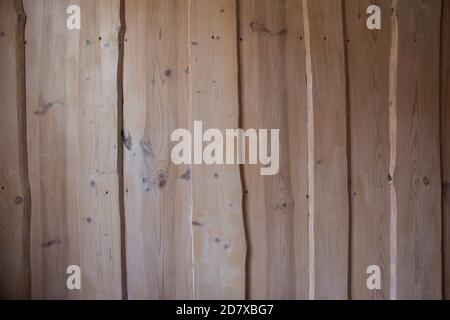 Closeup of wood background with texture and shadow. Stock Photo