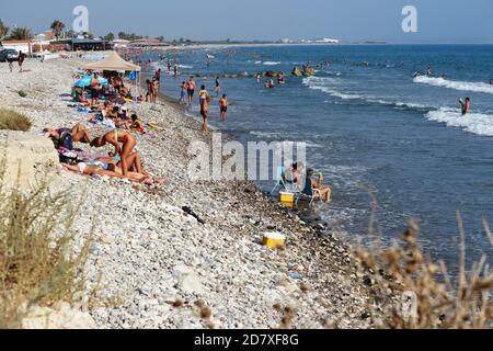 Kourion Beach in Limassol, Cyprus Stock Photo