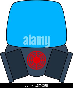 Fire Mask Icon. Editable Outline With Color Fill Design. Vector Illustration. Stock Vector