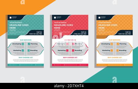 Template Vector Design For Brochure, Annual Report, Magazine, Poster, Corporate Presentation, Flyer, Illustration In A4 Size Stock Vector
